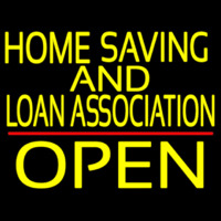 Home Savings And Loan Association Open Neontábla