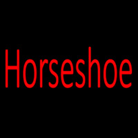 Horseshoe Red Neontábla