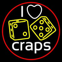 I Love Craps 4 Neontábla