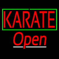 Karate Script2 Open Neontábla