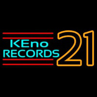 Keno Records 21 3 Neontábla