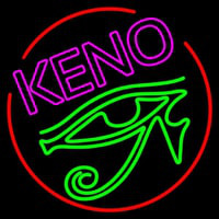 Keno With Eye Icon 2 Neontábla