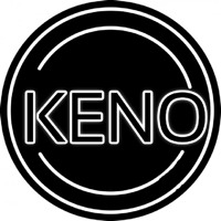 Keno With Oval Border Neontábla