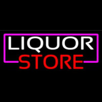 Liquor Store With Pink Border Neontábla