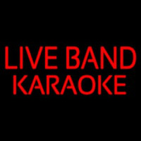 Live Band Karaoke Neontábla