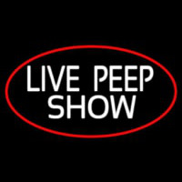 Live Peep Show Neontábla