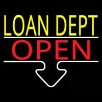 Loan Dept Open Neontábla