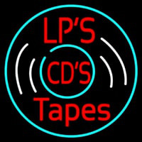 Lps Cds Tapes Neontábla