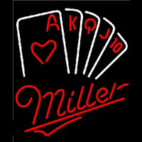 Miller Poker Series Beer Sign Neontábla