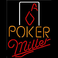 Miller Poker Squver Ace Beer Sign Neontábla