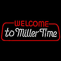 Miller welcome to time Beer Sign Neontábla