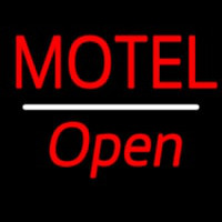 Motel Open White Line Neontábla