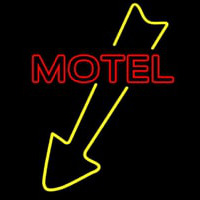 Motel With Down Arrow Neontábla