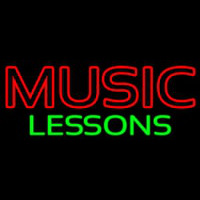 Music Lessons Neontábla