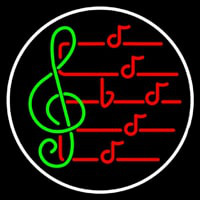 Music Note Neontábla