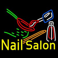 Nail Salon Logo Neontábla