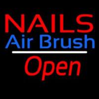 Nails Airbrush Open White Line Neontábla