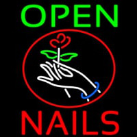 Nails Open Logo Neontábla