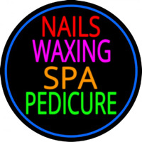 Nails Wa ing Spa Pedicure Neontábla