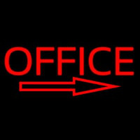 Office With Arrow Neontábla