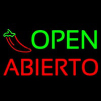 Open Abierto Neontábla