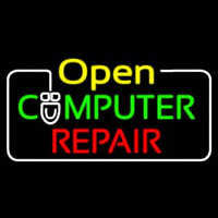 Open Computer Repair Neontábla