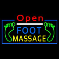 Open Foot Massage Neontábla