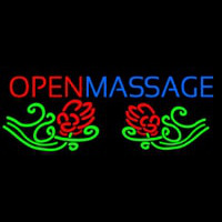 Open Massage Neontábla