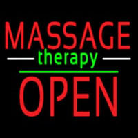 Oval Massage Therapy Open Neontábla