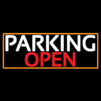 Parking Open With Orange Border Neontábla