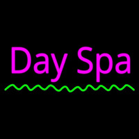 Pink Day Spa Green Waves Neontábla