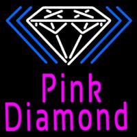 Pink Diamond White Logo Neontábla