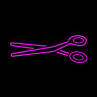 Pink Scissor Logo Neontábla