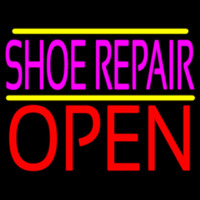 Pink Shoe Repair Open Neontábla