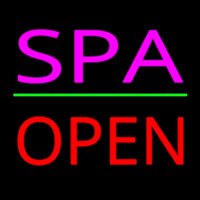 Pink Spa Red Open Neontábla