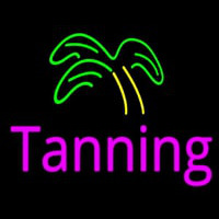 Pink Tanning Palm Tree Neontábla