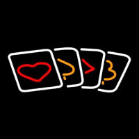 Poker Cards Icon 1 Neontábla