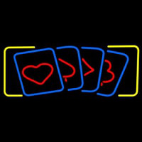 Poker Cards Icon 3 Neontábla