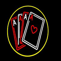 Poker Cards Icon 5 Neontábla