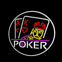 Poker With Border 1 Neontábla