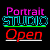 Portrait Studio Open 3 Neontábla