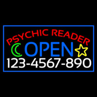 Psychic Reader With Phone Number Open Neontábla