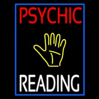 Psychic Reading Block Yellow Palm Neontábla