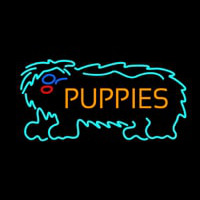 Puppies With Logo Neontábla