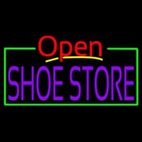 Purple Shoe Store Open Neontábla