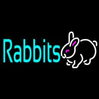 Rabbits Logo Neontábla