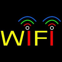 Rainbow Wifi Block Neontábla