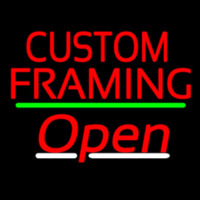 Red Custom Framing With Open 2 Neontábla