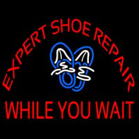 Red E pert Shoe Repair Neontábla