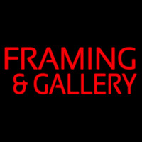 Red Framing And Gallery Neontábla